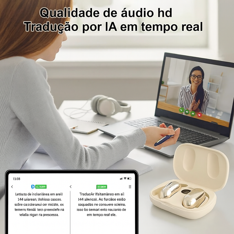 Fone PolyVoice™ – Tradução Imediata em Tempo Real