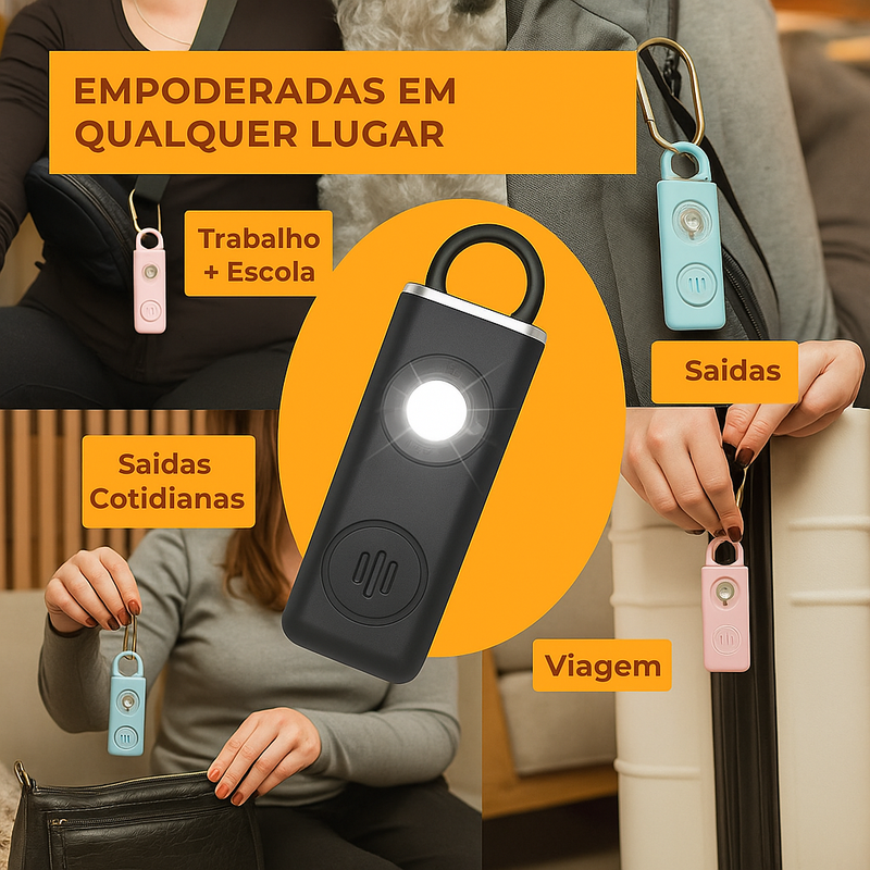 Alarme Sonoro | SafeBeep – Defesa pessoal e proteção imediata.