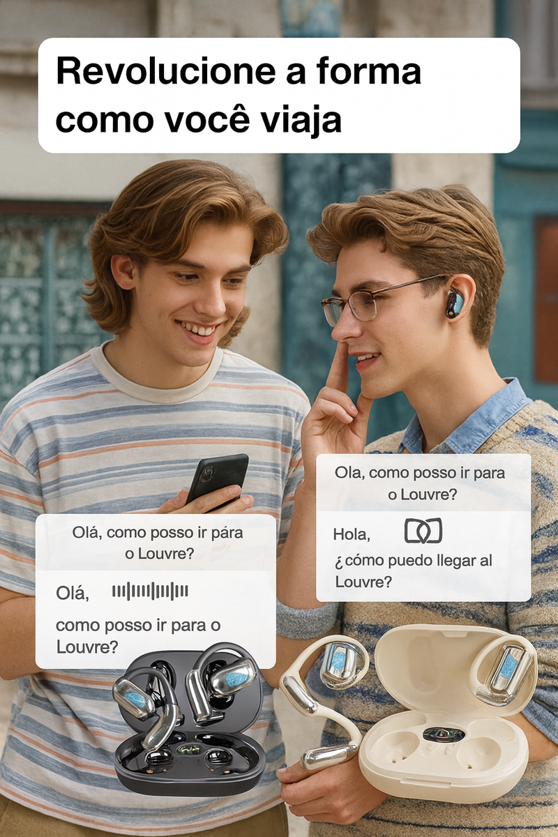 Fone PolyVoice™ – Tradução Imediata em Tempo Real